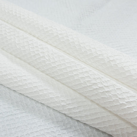 Marylin Metallic White Diamond Quilted Brocade