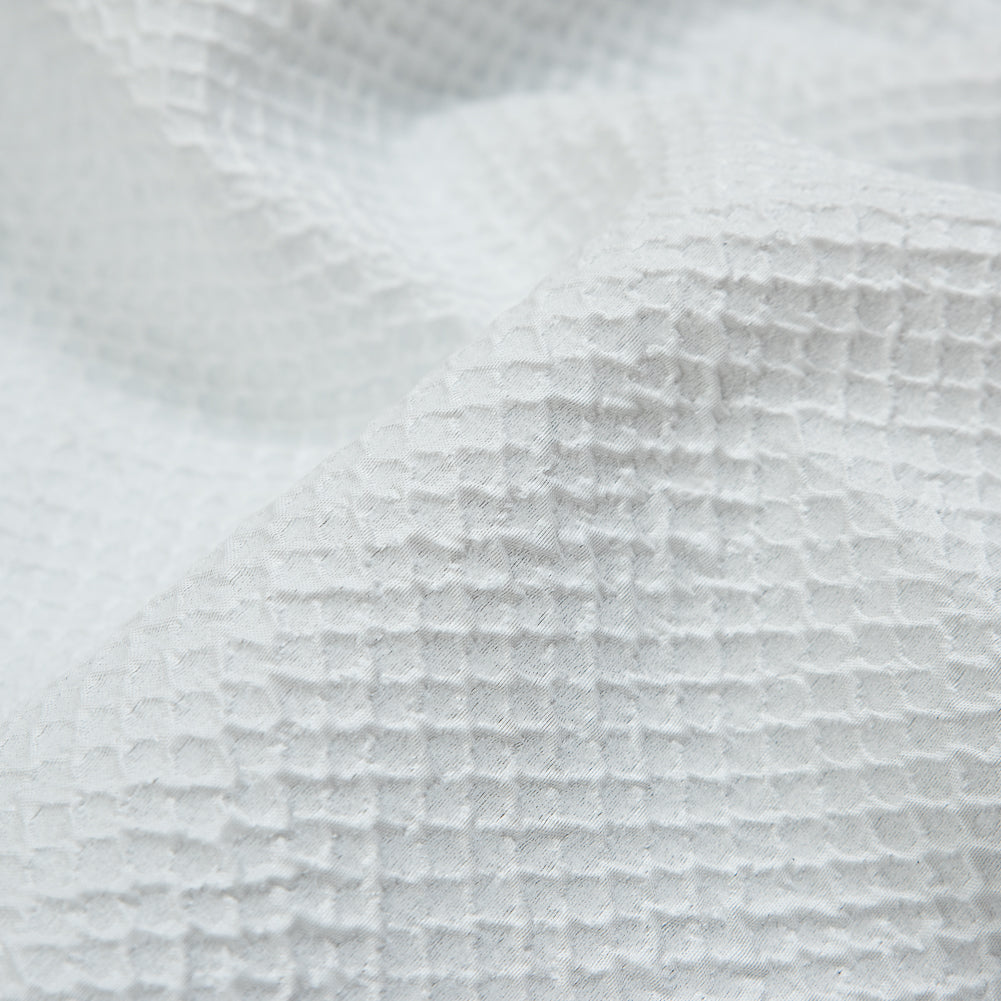 Marylin Metallic White Diamond Quilted Brocade