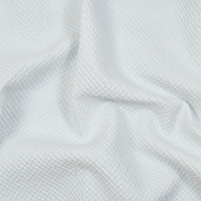 Marylin Metallic White Diamond Quilted Brocade