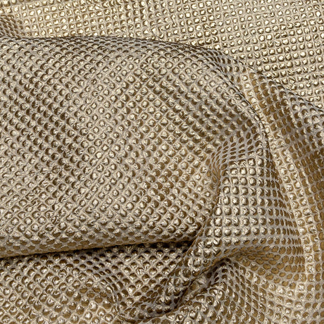 Marylin Metallic Gold Diamond Quilted Brocade