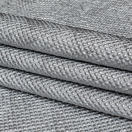 Marylin Metallic Silver Diamond Quilted Brocade