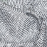 Marylin Metallic Silver Diamond Quilted Brocade