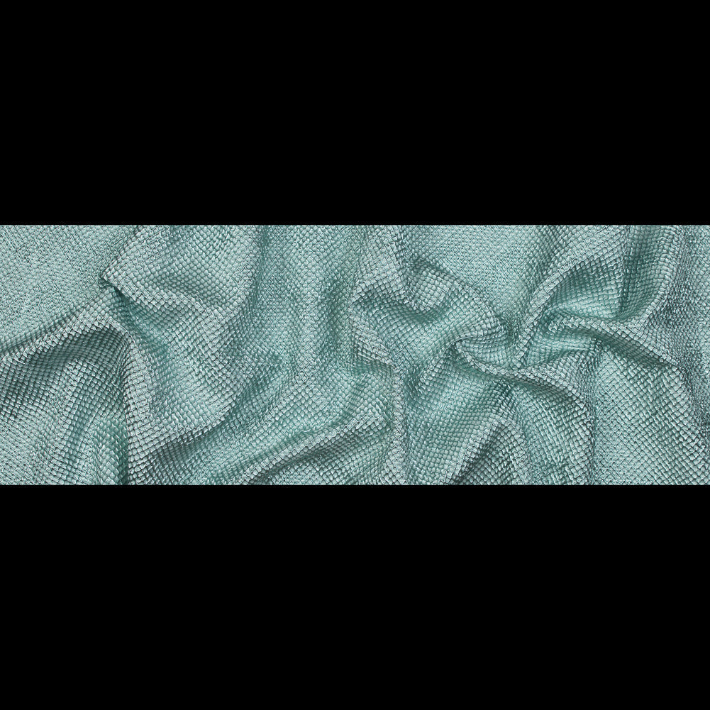 Marylin Metallic Mint Diamond Quilted Brocade