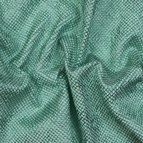 Marylin Metallic Green Diamond Quilted Brocade