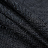 Marylin Metallic Black and Navy Diamond Quilted Brocade