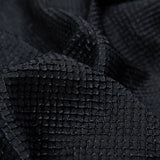 Marylin Metallic Black and Navy Diamond Quilted Brocade