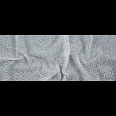 Marylin Metallic Transparent White Diamond Quilted Brocade