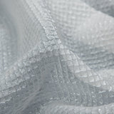 Marylin Metallic Transparent White Diamond Quilted Brocade