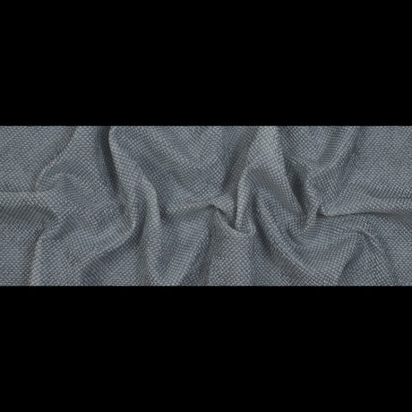 Marylin Metallic Transparent Gray Diamond Quilted Brocade
