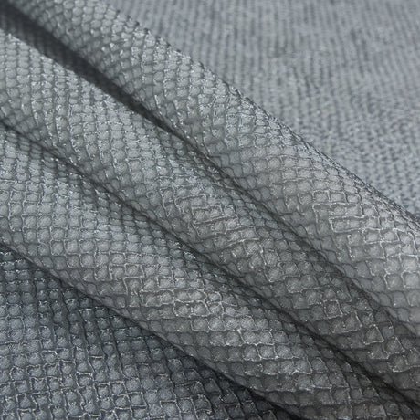 Marylin Metallic Transparent Gray Diamond Quilted Brocade