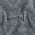 Marylin Metallic Transparent Gray Diamond Quilted Brocade