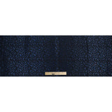 Blue and Black Luxury Abstract Metallic Brocade