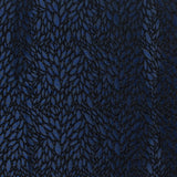 Blue and Black Luxury Abstract Metallic Brocade