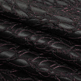 Black and Glistening Grape Luxury Abstract Metallic Brocade