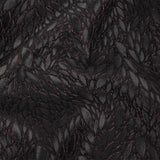 Black and Glistening Grape Luxury Abstract Metallic Brocade
