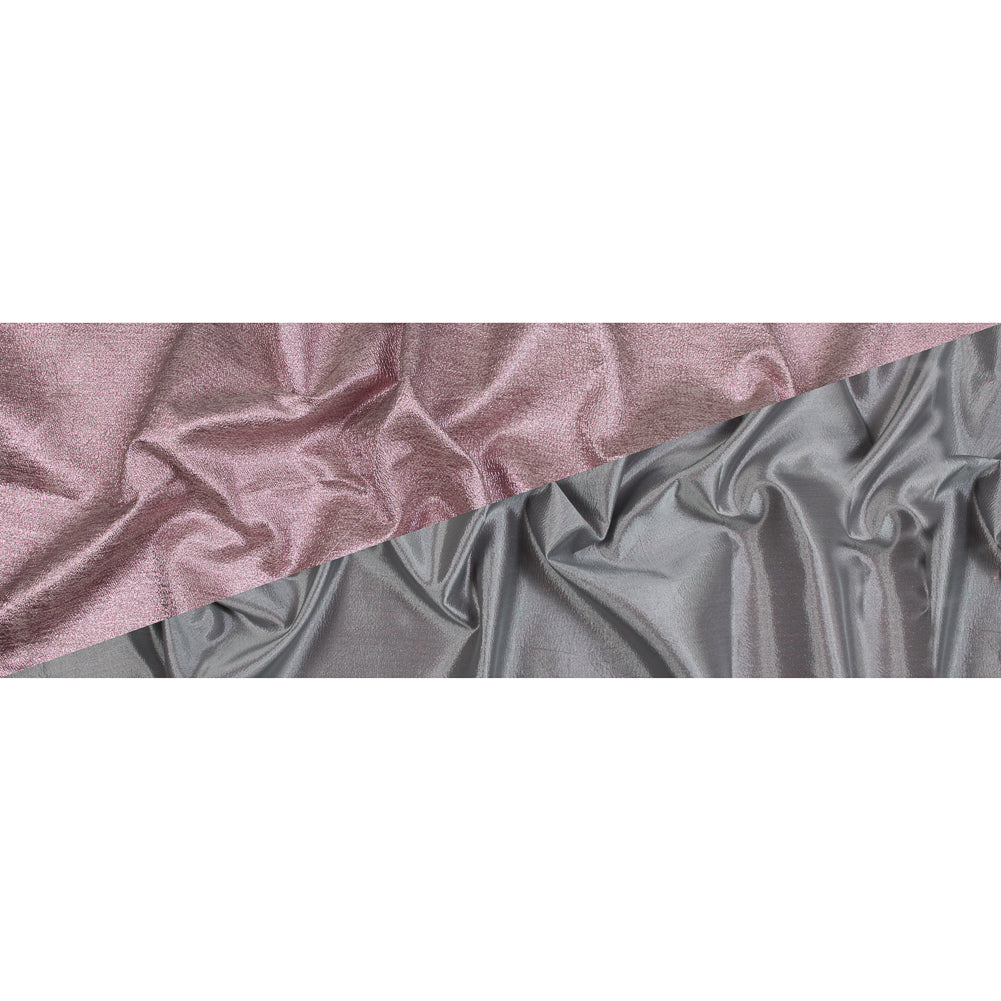 Rose Gold and Silver Luxury Metallic Brocade