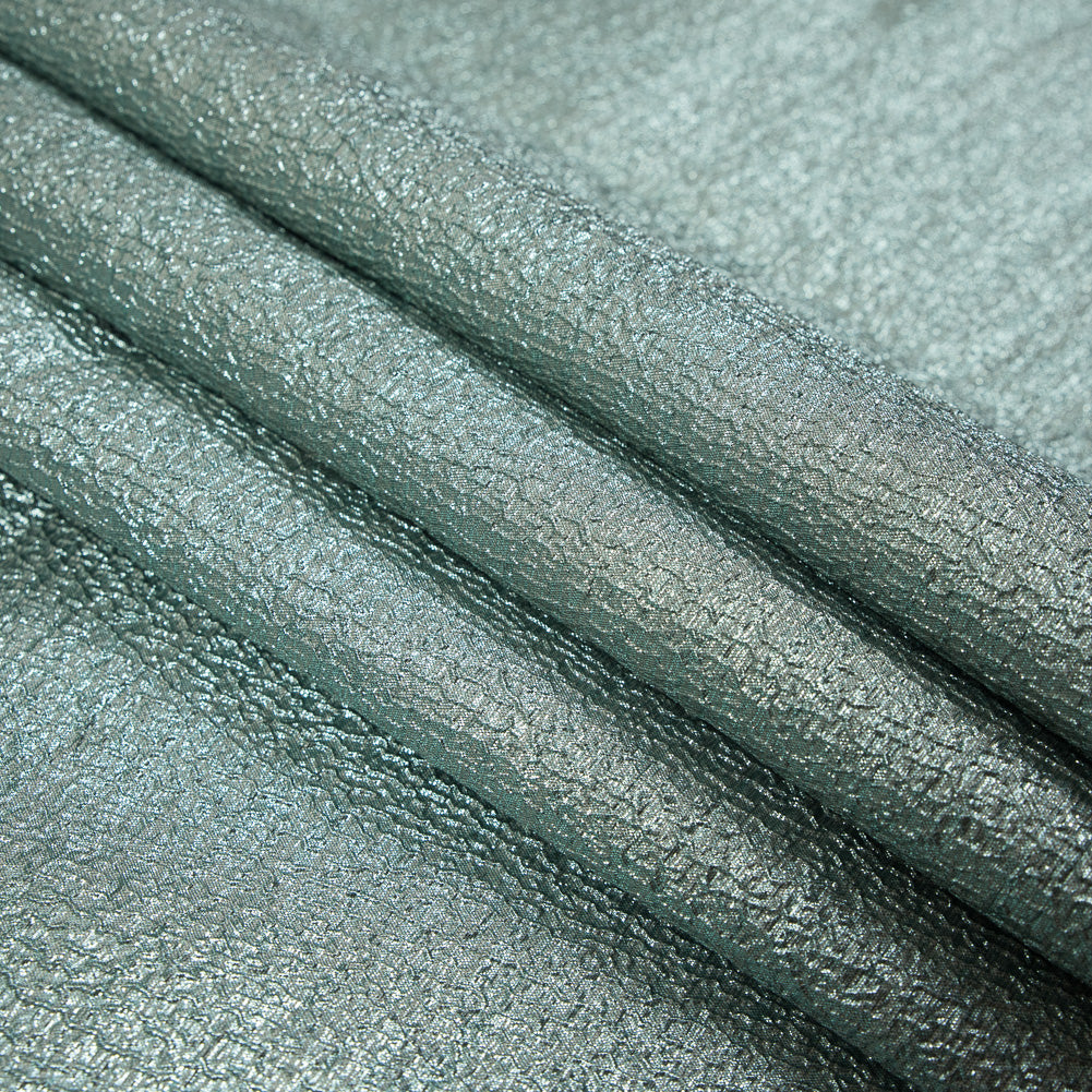Mint and Chartreuse Luxury Metallic Brocade