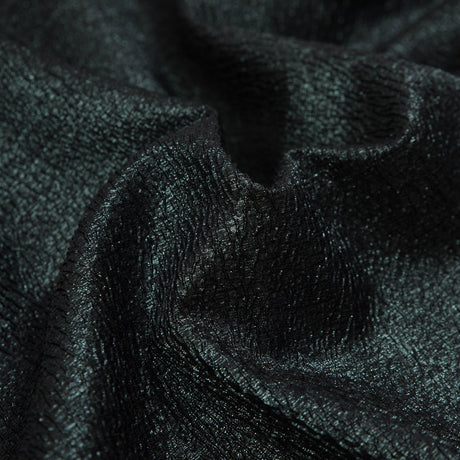 Forest Green and Red Luxury Metallic Brocade