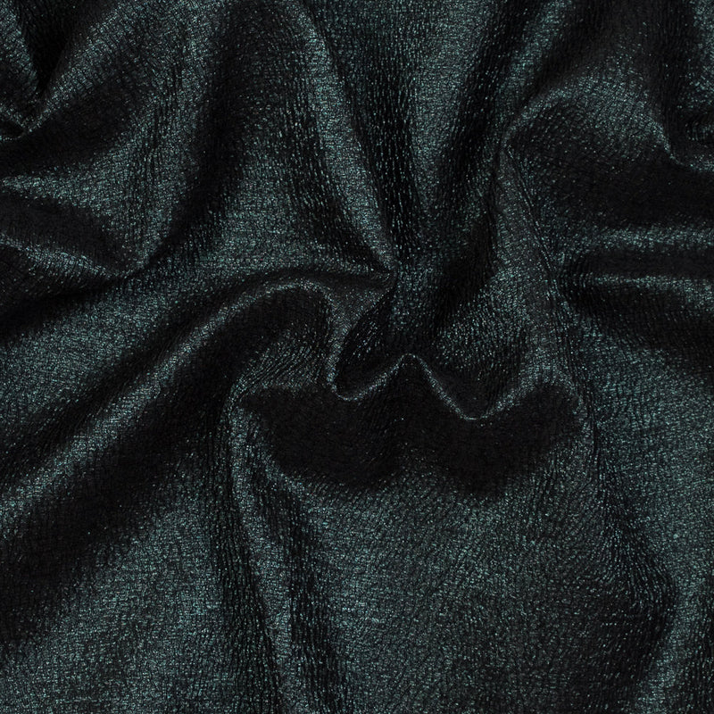 Forest Green and Red Luxury Metallic Brocade