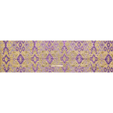 Purple and Gold Luxury Geometric Metallic Brocade