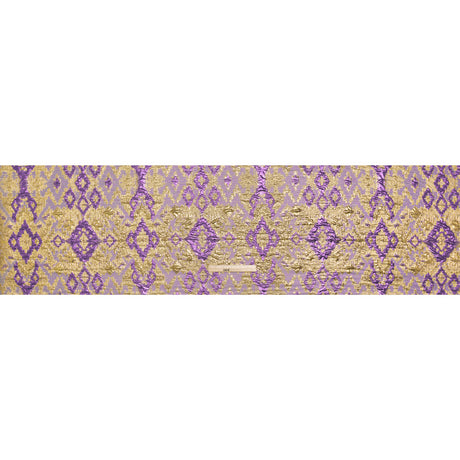 Purple and Gold Luxury Geometric Metallic Brocade