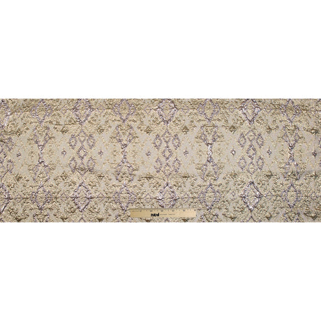 Rose Gold and Gold Luxury Geometric Metallic Brocade