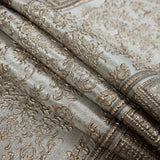 Beige and Gold Luxury Classical Metallic Brocade