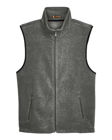 Harriton Unisex Fleece Full-Zip Vest