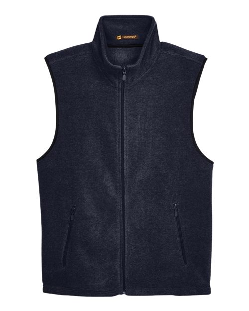 Harriton Unisex Fleece Full-Zip Vest