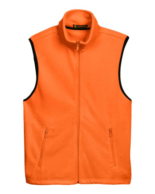 Harriton Unisex Fleece Full-Zip Vest