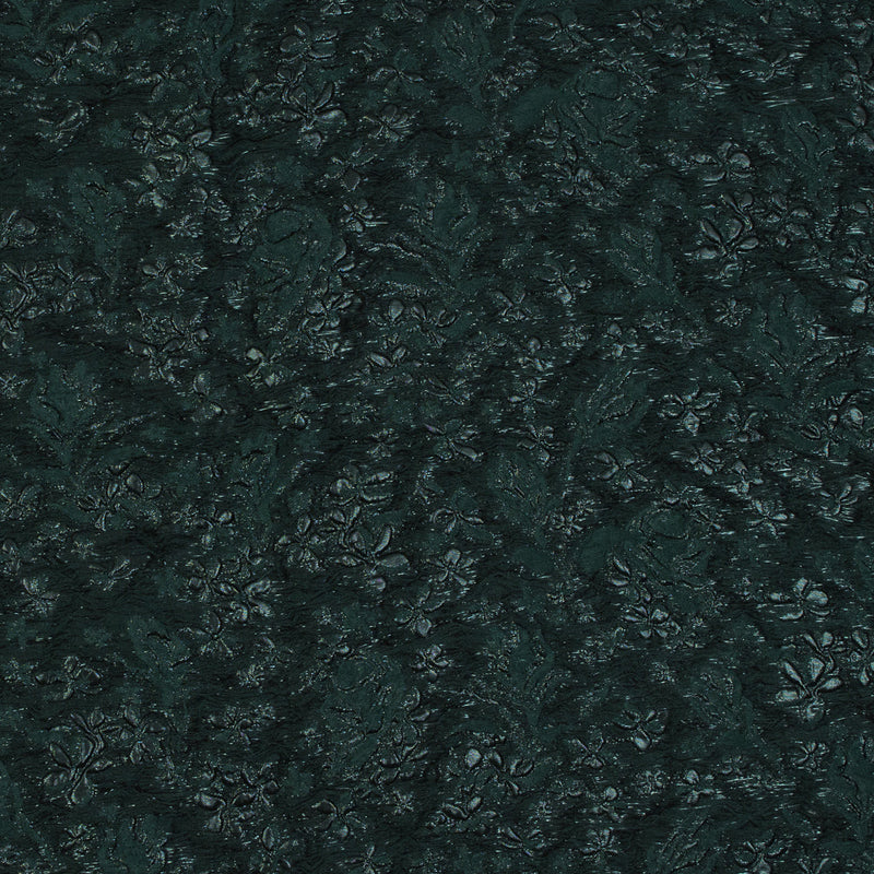Emerald Green Luxury Floral Metallic Brocade