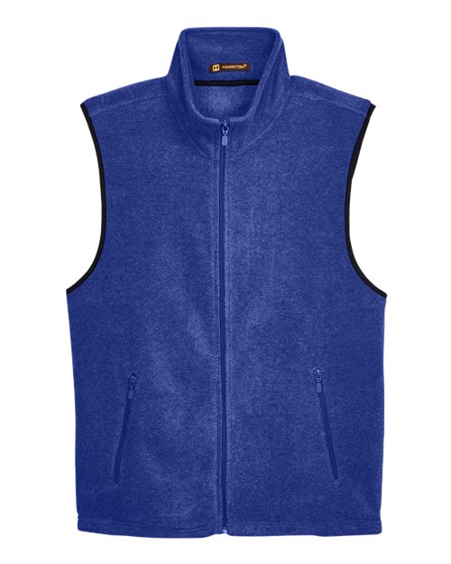 Harriton Unisex Fleece Full-Zip Vest
