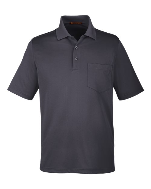Harriton Men's Advantage Snag Protection Plus Pocket Polo