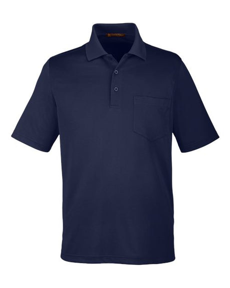 Harriton Men's Advantage Snag Protection Plus Pocket Polo