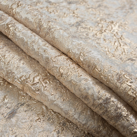 Beige and Gold Luxury Abstract Metallic Brocade
