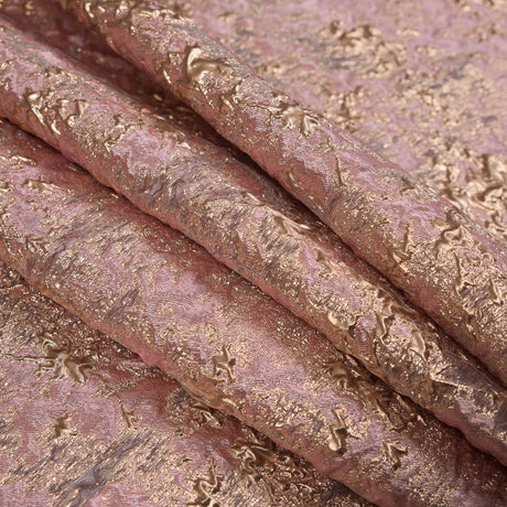 Candy Pink and Gold Luxury Abstract Metallic Brocade