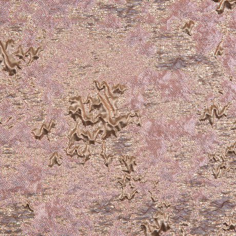 Candy Pink and Gold Luxury Abstract Metallic Brocade