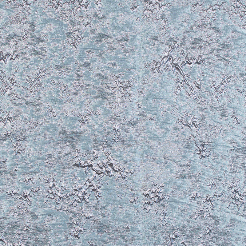 Aqua and Rose Gold Luxury Abstract Metallic Brocade