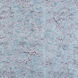 Aqua and Rose Gold Luxury Abstract Metallic Brocade