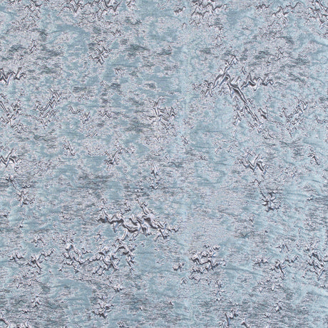 Aqua and Rose Gold Luxury Abstract Metallic Brocade