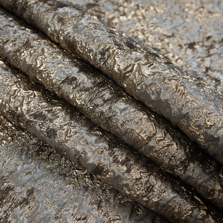 Gray and Gold Luxury Abstract Metallic Brocade
