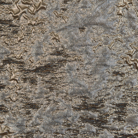 Gray and Gold Luxury Abstract Metallic Brocade