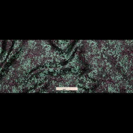 Sea Spray and Purple Luxury Abstract Metallic Brocade