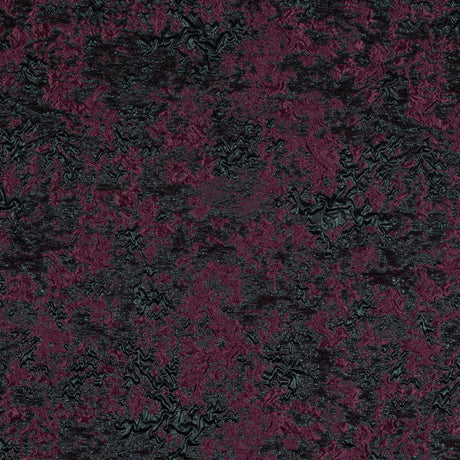 Bordeaux and Forest Luxury Abstract Metallic Brocade