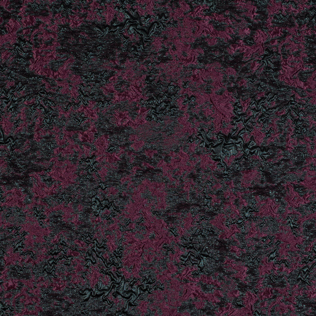 Bordeaux and Forest Luxury Abstract Metallic Brocade