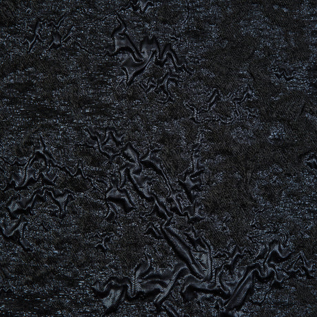 Black and Blue Luxury Abstract Metallic Brocade