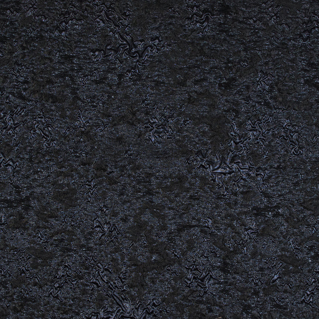 Black and Blue Luxury Abstract Metallic Brocade