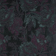Aubergine and Forest Green Luxury Floral Metallic Brocade