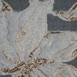 Metallic Gold and White Luxury Floral Burnout Brocade