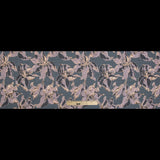 Mauve, Gray and Metallic Gold Luxury Floral Burnout Brocade
